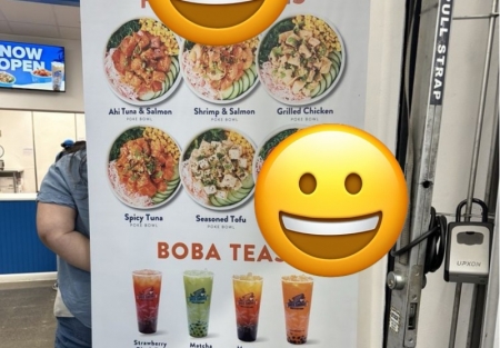 Branded Poke and boba tea shop for sale in Fairfield shopping center